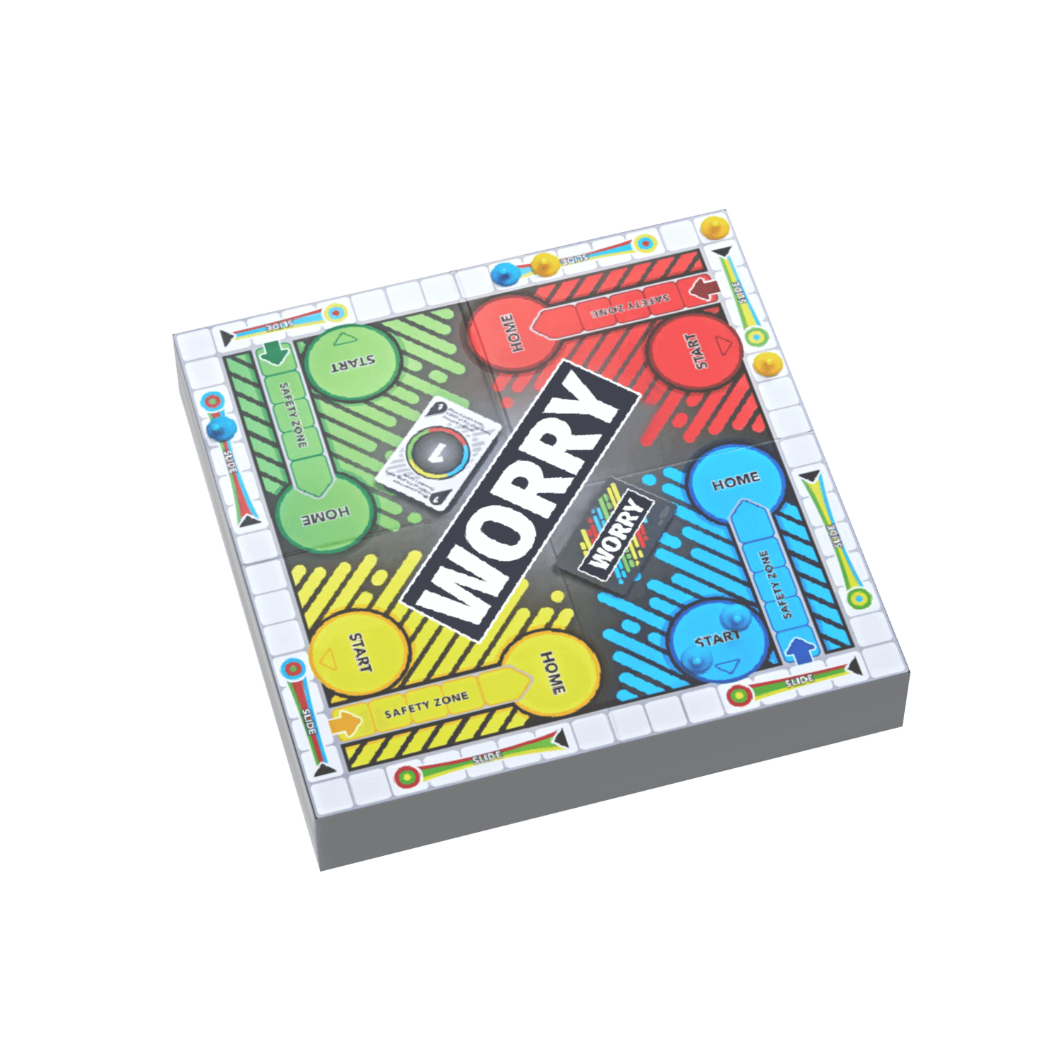 Worry Board Game - Custom Printed On a LEGO® Tile